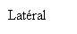 Zone de Texte: Latral 